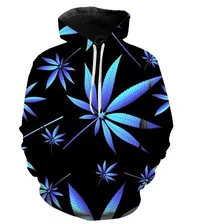 Weed Leaf Green Leaves Sudaderas Con Estampado 3d Ropa Depor