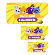 60 Etiqueta Escolar Bolofofos Adesivos Personalizados