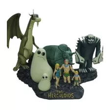 Estatua De Resina Herculoides Zandor E Zok Hanna Barbera