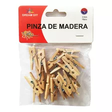 Pinza Perro De Ropa Madera Manualidades 3 Cm