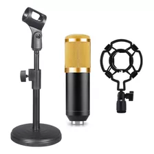 Microfone Bm800 Condensador Estúdio + Suporte Pedestal Mesa