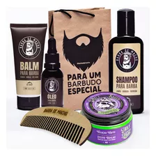 Kit Barbashampoo Balm Oleo Pasta Modeladora Matte E Pente