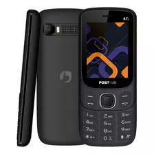 Celular Feature Phone Positivo P41 48mb 128mb P/ Idoso 4g Tela 2,4'' Rádio Fm Preto