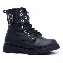 Botin De Niña Par&ss Mv23-lua Negro