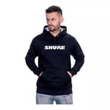 Moletom Blusa De Frio Shure Microfones Musicos Audio Som