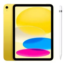 Apple iPad 10th 10.9 Wi-fi 64gb Amarelo+pencil 1 C/ Adaptado