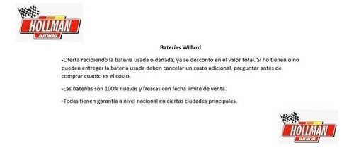 Bateria Willard Increible 24ad-900 Honda Accord 98-02 V6 3.0 Foto 2