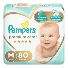 Fralda Pampers Premium Care M / 80 Unidades