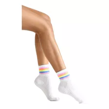 Medias Tobilleras Rainbow Mujer Mora 2615