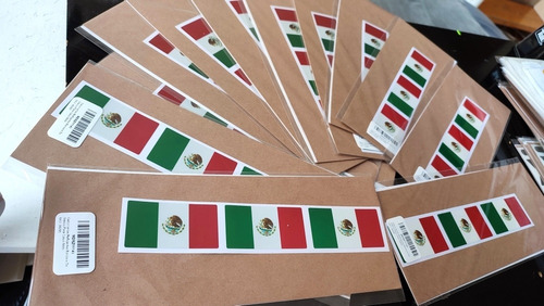 Calcomanas Reflejantes Bandera De Mxico Para Casco Moto Foto 5