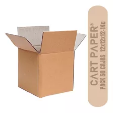 Cajas De Cartón 12x12x12 / Pack 50 Cajas / Cart Paper