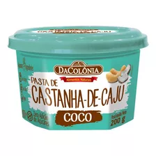 Pasta De Castanha De Caju Com Coco Dacolônia 200g