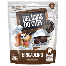 3 X Petiscos Petitos Delícias Do Chef Sabor Brigadeiro 65g