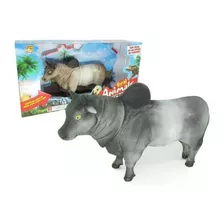 Coleção Real Animal Touro C/ Som 28cm - Bee Toys Brinquedos