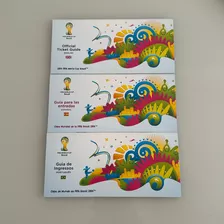 3 Guias De Ingressos Copa 2014 Português Ingês E Espanhol