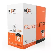 Rollo Cable Nexxt Utp Cat 6 100m Interior Certifica Gigabit 