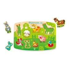 Puzzle Granja Con Tarugo Hape Envío Gratis