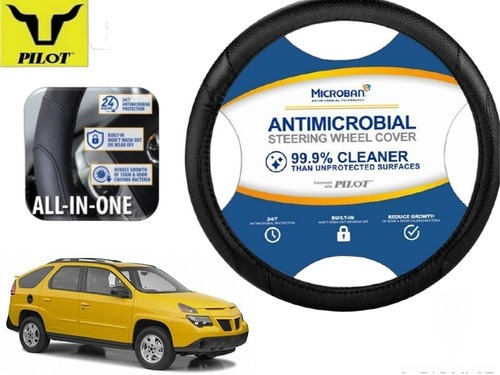 Funda Cubrevolante Negro Antimicrobial Pontiac Aztek 2001 Foto 4