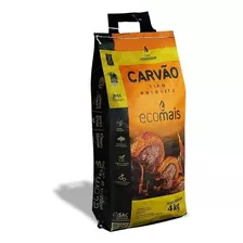 Carvão 4 Kg Churrasco Eucalipto Ecológico Lareira Briquete