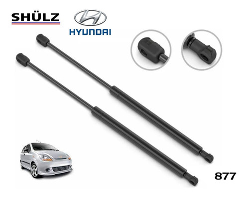 Kit 2 Amortiguadores Cajuela Hyundai Atos 99-04 Izq Y Der Foto 2