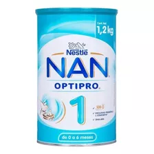 Leche De Fórmula En Polvo Sin Tacc Nestlé Nan Optipro 1 En Lata De 1 De 1.2kg - 0 A 6 Meses