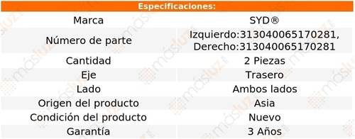 Kit Bases Para Amortiguador Traseras Pontiac Tempest 87/91 Foto 2