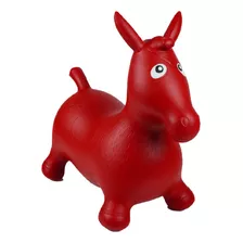 Caballo Saltarín Inflable Rojo Forma Caballito