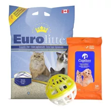 Arena Sanitaria Aglomerante Eurolitter 30kg + Stick