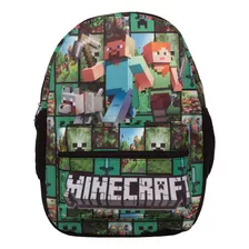 Mochila Iantil Minecraft Jogo Costas Reforçada 24hrs