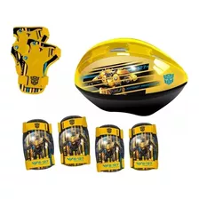 Set De Casco Transformers Y Protectores Para Niños