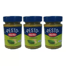 Molho Pesto Barilla Pote De Vidro Kit Com 3 Unidades De 190g