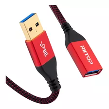 Riitop Cable De Extension Usb 3.0 Corto De 1 Pie (paquete De