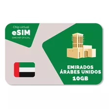 Esim Internacional Emirados Árabes Unidos - 10gb - 30 Dias