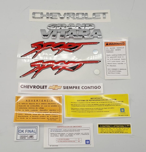 Chevrolet Grand Vitara Sport Emblemas Cinta 3m Y Calcomanas Foto 8