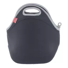 Bolsa De Almuerzo Integrada De Neopreno, 12 Pulgadas, Gris