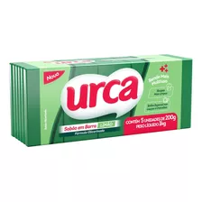 Sabão Em Barra Glicerinado Urca 5x200g=1kg Limão Verde