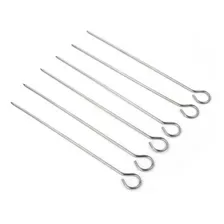 Pincho Brochette X6 Acero Cromado 39cm 