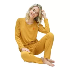 Pijama Manga Larga Invierno Talles Especiales Susurro 3010e