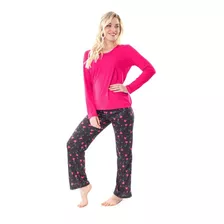 Pijama Mujer Manga Larga Rosas Cocot 7412