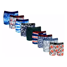 Cueca Boxer Microfibra Estampada Colorida Combo 20 Unidades 