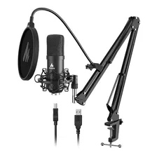 Microfono Profesional Para Podcaster Usb Maono Au-a04 Mi