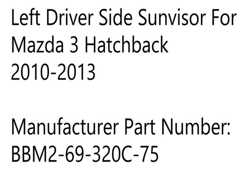 Sombrilla Lateral Izquierda Para Mazda 3 Hatchback 2010-2013 Foto 4