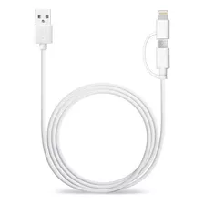 Avantree Cable 2-en-1 Para: Usb A Lightning / Mfi/ Micro Usb Color Blanco