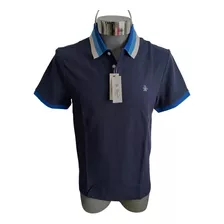 Playera (polo) Azul Marino Penguin Tallas Med Y Gde Mod.ockf