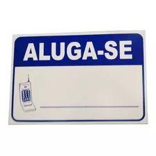 Placa Pvc Aluga-se Auto-adesiva Jaime