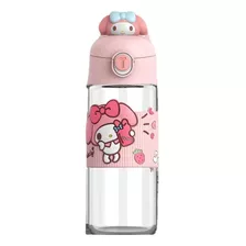 Botella De Agua Kuromi Kitty My Melody Cinnamoroll Kawaii