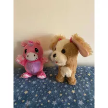 Lote Peluche Perrito Furreal Y Unicornio Usados