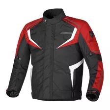 Campera Moto Motorman Atomic Cordura Negro Y Rojo Bamp Group