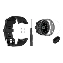 Kit Capa Case + Película + Pulseira + Plug Para Garmin 45