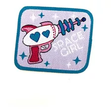 Patche Space Girl Termocolante 5,5cmx4,5cm Aplique Patch